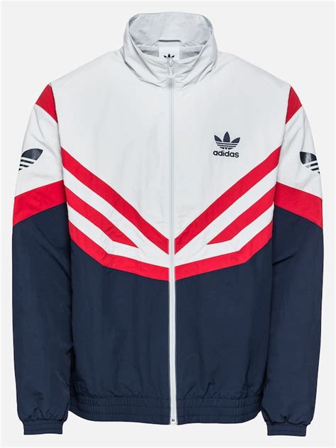 adidas blau weiß rot jacke|Blaue Jacken .